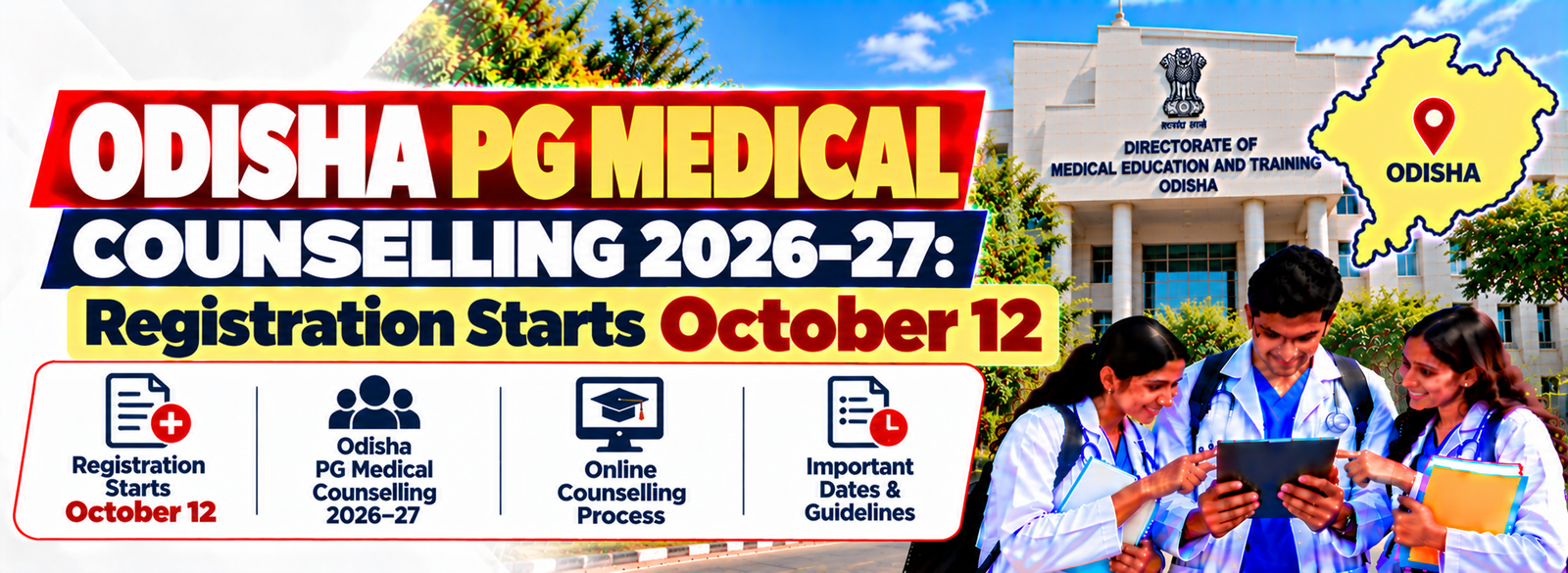 Odisha PG Medical Counselling 2026–27: Complete Schedule Released